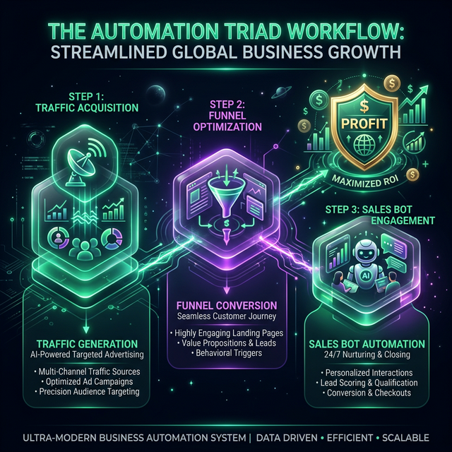 Automation Triad Workflow Infographic